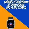 Akıllı Saat Çok Fonksiyonlu Unısex Sosyal Medya Girişli Bluetooth Bağlantılı