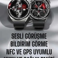 Akıllı Saat GPS VE NFC Özelliği Sesli Görüşme Dokunmstik Ekran