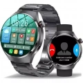 Akıllı Saat Metal Kordonlu GPS ve NFC Uyumlu Arama Cevaplayan
