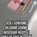 Akıllı Saat Sesli Görüşme Bildirim Görme Uyku ve Sağlık Takibi