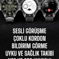 Akıllı Saat Titreşimli Pusula Nabız ve Tansiyon Ölçer NFC Uyumlu