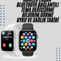 Akıllı Saat Yeni Nesil Android ve İOS Uyumlu Titreşim Modlu Alarm Kronometre
