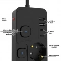 Akım Korumalı 4’lü Priz 2xusb 2xtype-c Çıkış Yüksek Gerilim Koruma Priz Çoğaltıcı