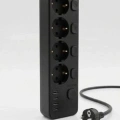 Akım Korumalı 4’lü Priz 2xusb 2xtype-c Çıkış Yüksek Gerilim Koruma Priz Çoğaltıcı