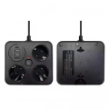 Akım Korumalı Anahtarlı Priz - 3x Priz - 2x Usb - 2x Type-c - 2 Mt Kablo Hızlı Şarj Özellikli Siyah