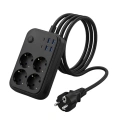 Akım Korumalı Çoklu Priz 4 USB 2 Type C 4 Priz Güvenli ve Hızlı Şarj