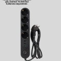 Akım Korumalı Çoklu Priz 4’lü 2 USB 1 Type-C 2500W Güçlü Tasarım