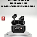 Aktif Gürültü Engelleme (ANC) Kablosuz Bluetooth Kulaklık – Dijital Ekranlı, Dokunmatik ve Uzun Pil Ömürlü