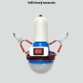 Aküden Çalışan 12V LED Ampul Taşınabilir Kullanım