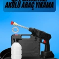 Akülü Oto Araç Yıkama Yüksek Basınçlı Araba Yıkama Makinesi Şarjlı