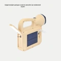 Alev Efektli Solar Lamba COB Işıklı Taşınabilir Bahçe Kamp Aydınlatma
