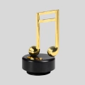 Altın Nota Figürlü Dönen Müzik Kutusu Dekoratif Music Box Yeni Nesil