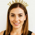 Altın Renk Team Bride Taç Plastik – Gelin Ve Nedime Tacı