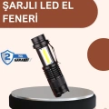 Alüminyum Gövdeli 2000 Lümen Güçlü LED El Feneri