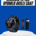 Amoled Ekran Akıllı Saat Üç Kordonlu İOS Android Uyumlu