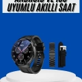 Amoled Ekran Akıllı Saat Üç Kordonlu İOS Android Uyumlu