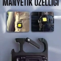 Anahtarlık Çok Amaçlı Mıknatıslı Taşınabilir Işık Led Şarjlı