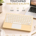 Android ve İOS Uyumlu Bluetooth Klavye Touchpad Slim Kablosuz Wifi Q Klavye