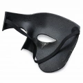 Antik Eskitme Gümüş Erkek Yarım Maske - Phantom Parti  Balo Maskesi