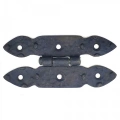 Antika Tarz Dekoratif Pirinç Düğmeli Menteşe - 117x57 Mm, Oksit