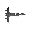 Antika Tarz Dekoratif Pirinç Kuyruklu Lale Menteşe - 147x193 Mm, Oksit