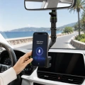 Araç İçi Dikiz Aynası Telefon Tutucu 360° Dönebilen Katlanabilir