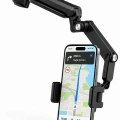 Araç İçi Dikiz Aynası Telefon Tutucu 360° Döner Ayarlanabilir Katlanabilir