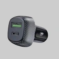Araç Tipi Hızlı Şarj Adaptörü Type-C PD USB Çift Port Kompakt