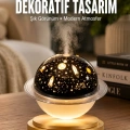Aromaterapi Hava Nemlendirici Gece Lambası Uzay Model Satürn Oda Kokusu