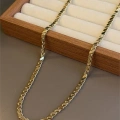 Arpa Zincir Kolye - 70cm - Altın