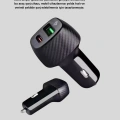 AUX Bluetooth Adaptör ve 38W Hızlı Araç Şarj Cihazı Seti