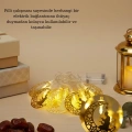 Ay ve Secde Tasarımlı Sıcak Beyaz LED Ramazan Işığı