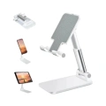Ayarlanabilir Ergonomik Katlanabilir Masaüstü Telefon Tutucu Beyaz