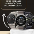Aynalı Bluetooth Kulaklık Yeni Nesil Akıllı Saat Titreşimli Nabız Ölçer Spor Modları