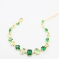 Baget Taşlı Bileklik - Yeşil