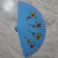 Bambu Çift Taraflı Yelpaze Karışık Renkler 12li Paket