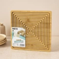 Bambu Servis ve Sunum Tahtası 28x28 cm (Çift Taraflı)