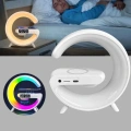 Başucu İçin Tasarlanmış Kablosuz Şarjlı Gece Lambası ve Bluetooth Ses Sistemi