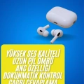Beyaz Android ve İOS Uyumlu Yüksek Performanslı Uzun Pil Ömrü Yeni Nesil