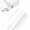 Beyaz Ultra Plus Hızlı Şarj Seti Şarj Adaptörü ve Kablosu 67W