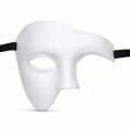 Beyaz Yarım Erkek Maske – Phantom Parti  Balo Maskesi