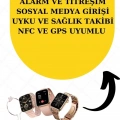 Bileklikli Amoled Ekran Akıllı Saat ve Dijital Göstergeli Kablosuz Bluetooth Kulaklık ANC/ ENC