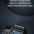 Bileklikli Amoled Ekran Akıllı Saat ve Dijital Göstergeli Kablosuz Bluetooth Kulaklık ANC/ ENC