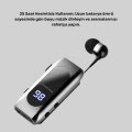 Bluetooth 5.2 Klipsli Kablosuz Kulaklık – Dijital Ekran & Titreşimli Uyarı Yeni Nesil