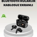 Bluetooth 5.3 ANC Kablosuz Kulaklık – Dokunmatik Kontrol, Dijital Ekran ve Uzun Pil Ömrü