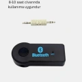 Bluetooth AUX Araç Kiti Eller Serbest Müzik Çalar Dahili Mikrofonlu