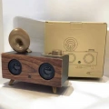 Bluetooth Hoparlör Ahşap Klasik Retro Gramofon Bluetooth Müzik Kutusu