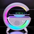 Bluetooth Hoparlör Dijital Göstergeli Wireless Şarj RGB Işıklı