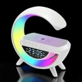 Bluetooth Hoparlör Dijital Göstergeli Wireless Şarj RGB Işıklı