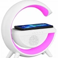 Bluetooth Hoparlör G Şekli Atmosfer Akıllı Rgb Lamba Wireless Kablosuz Şarj